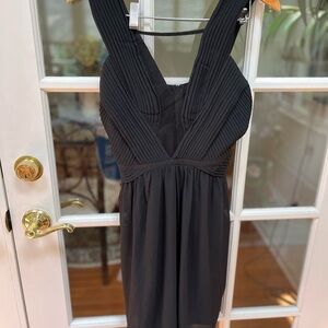 Lulu's Black Halter Backless Cocktail Dress